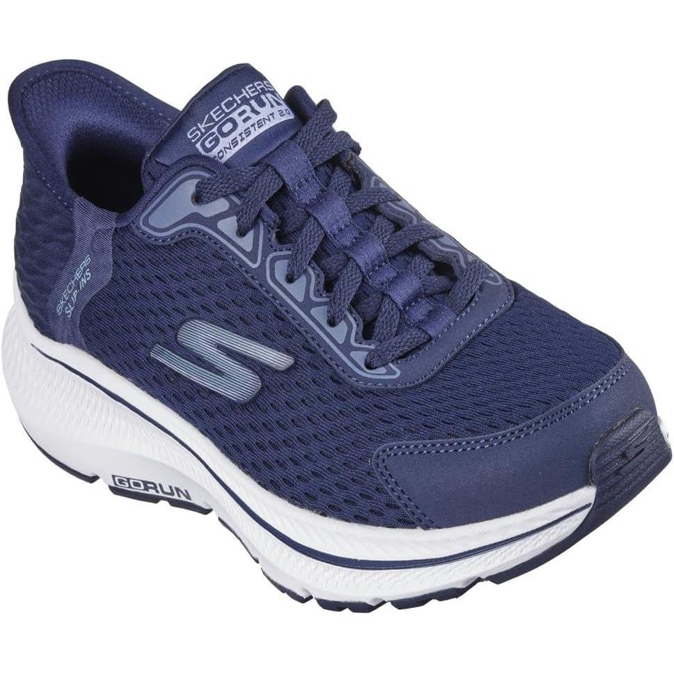 imageSkechers Womens Womens Hands Free Slipins Go Run Consistent 20 Endure SneakerNavyBlue