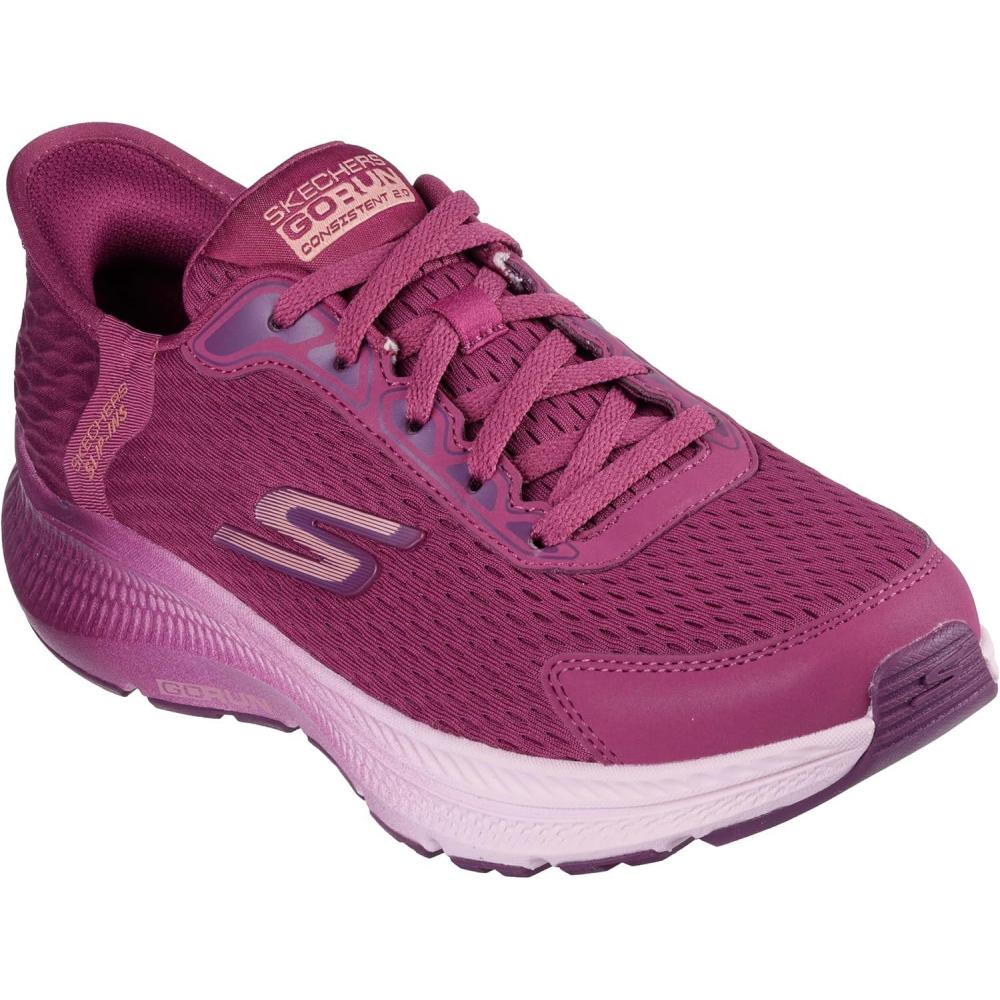 imageSkechers Womens Womens Hands Free Slipins Go Run Consistent 20 Endure SneakerRaspberry