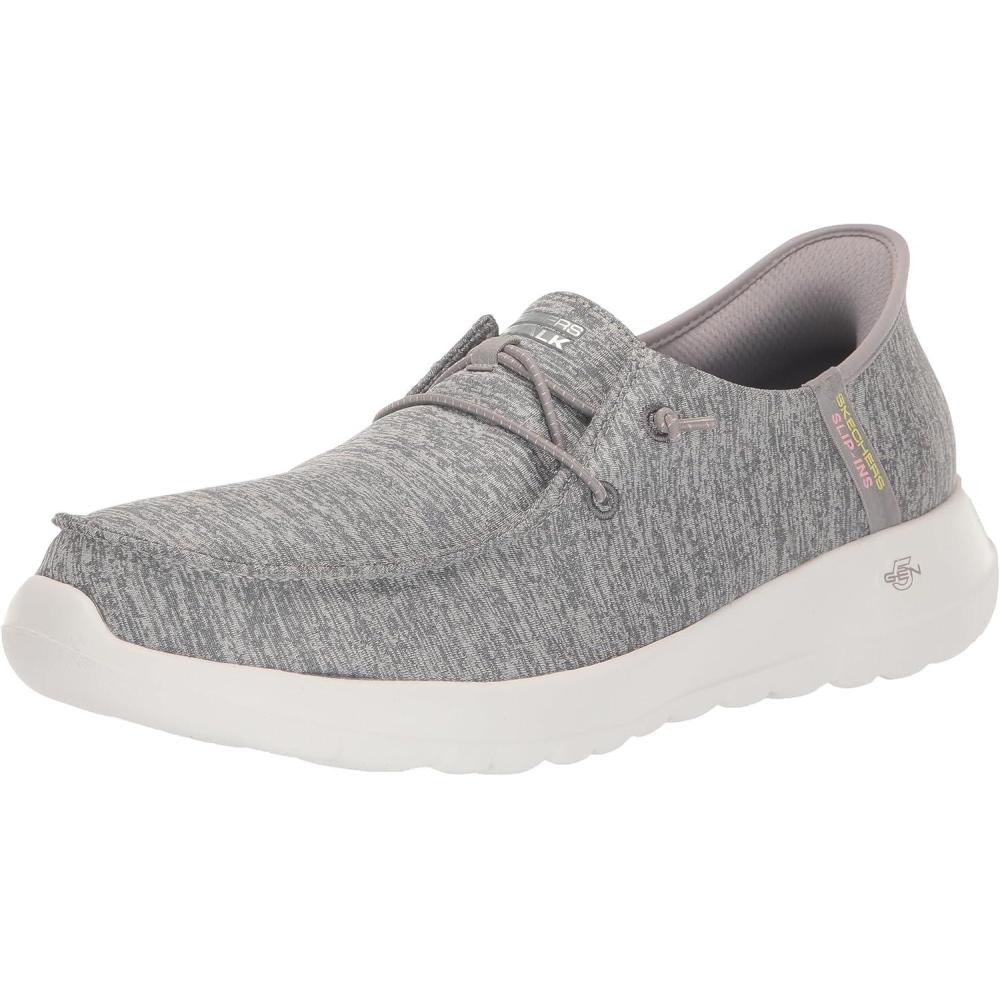 imageSkechers Womens Womens Hands Free Slipins Go Walk Joy Moc Toe Casual ShoeLight Gray
