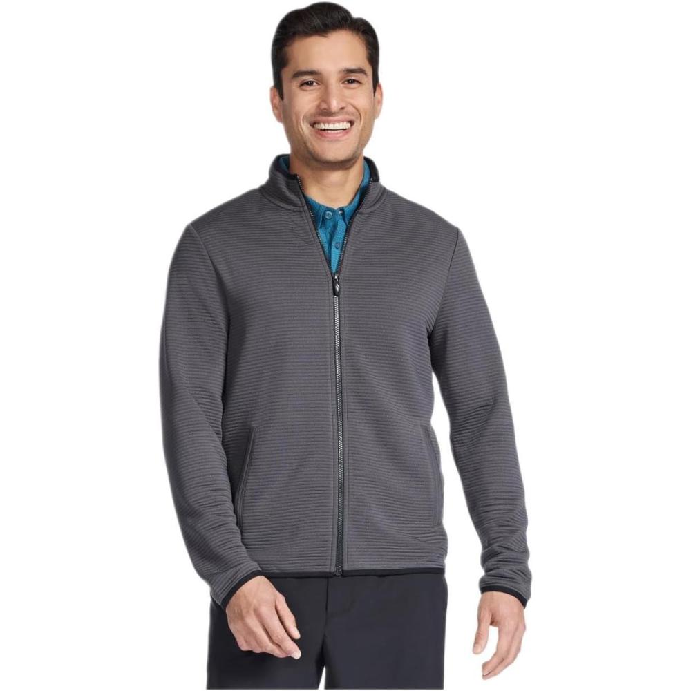 imageSkechers mens The Hoodless Hoodie Ottoman JacketAsphalt