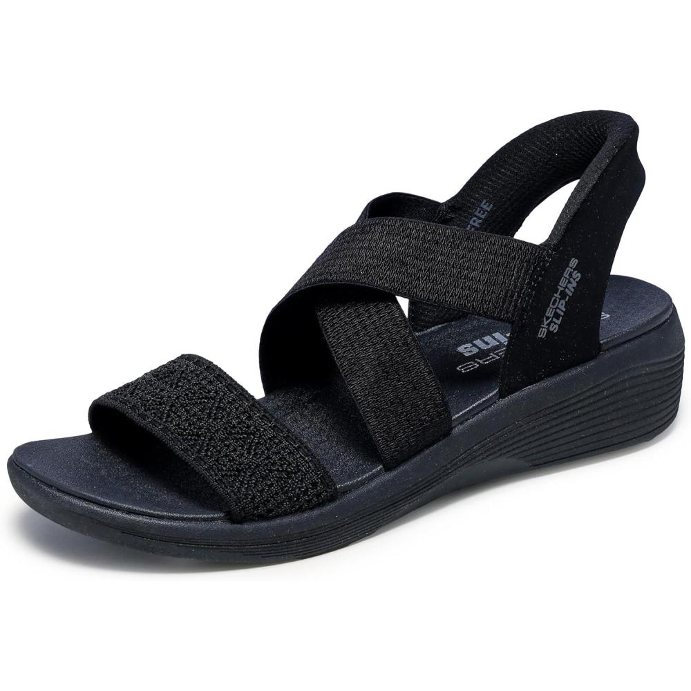 imageSkechers womens Arya Very Demure Hands Free SlipinsBlackBlack