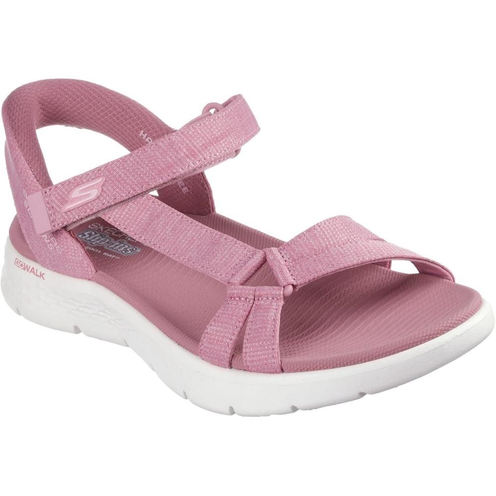 imageSkechers womens Go Walk Flex Sandal Illuminate Hands Free SlipinsMauve Textile