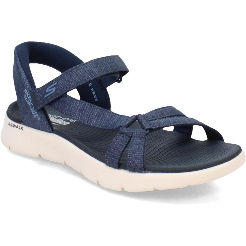imageSkechers womens Go Walk Flex Sandal  Illuminate Hands Free SlipinsNavy