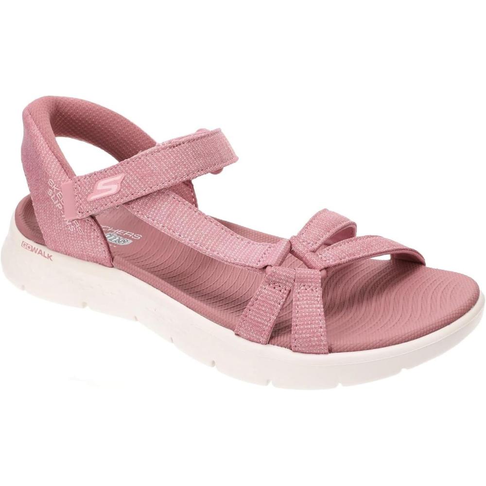 imageSkechers womens Go Walk Flex Sandal Illuminate Hands Free SlipinsPurple