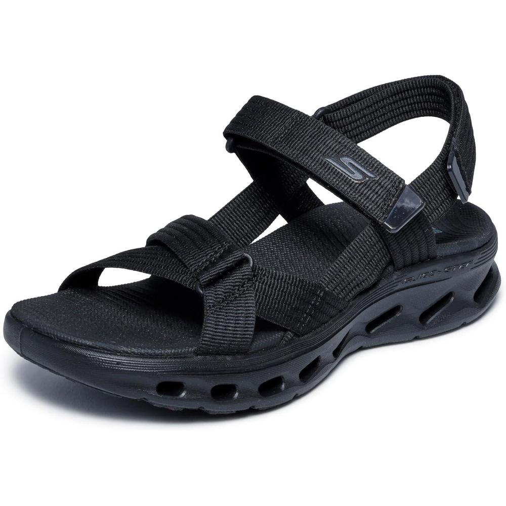 imageSkechers womens Onthego Glide Step 20 Sandal CamdenBlackBlack