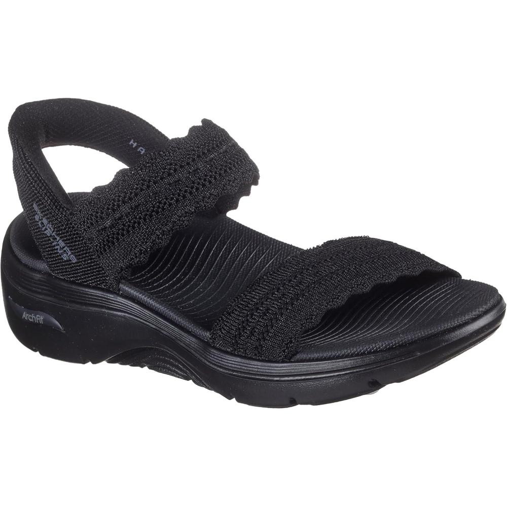 imageSkechers womens Onthego Go Walk Arch Fit 20 Hands Free Slipins Sandal SashaBlackBlack