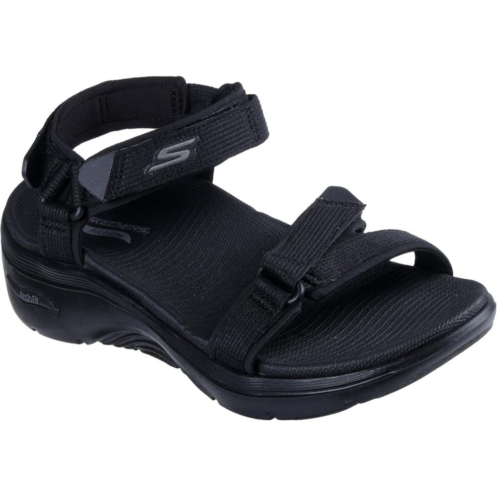 imageSkechers womens Onthego Go Walk Arch Fit 20 Sandal ExhilarateBlackBlack