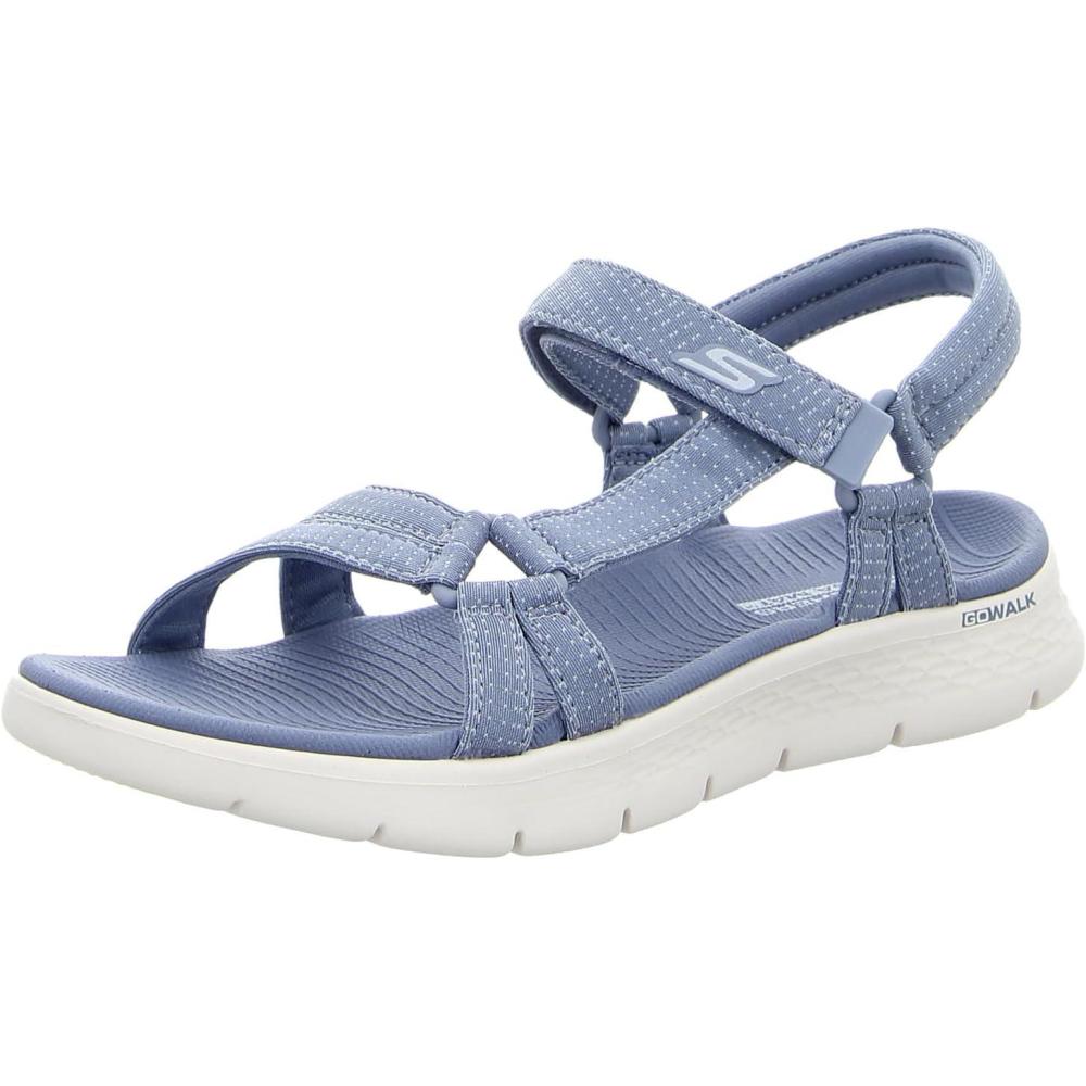 imageSkechers womens Onthego Go Walk Flex Sandal SublimeBlue Textile