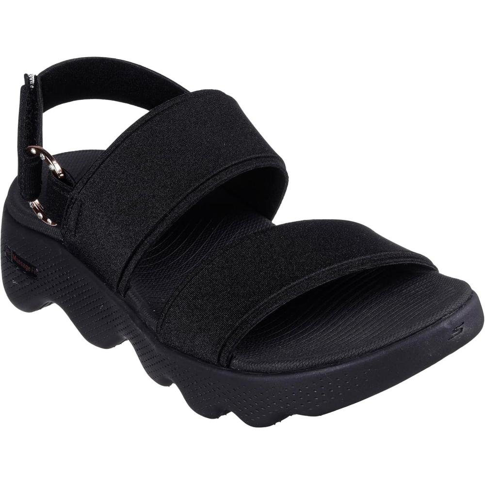 imageSkechers womens Onthego Go Walk Massage Fit Renee SandalBlackRose Gold