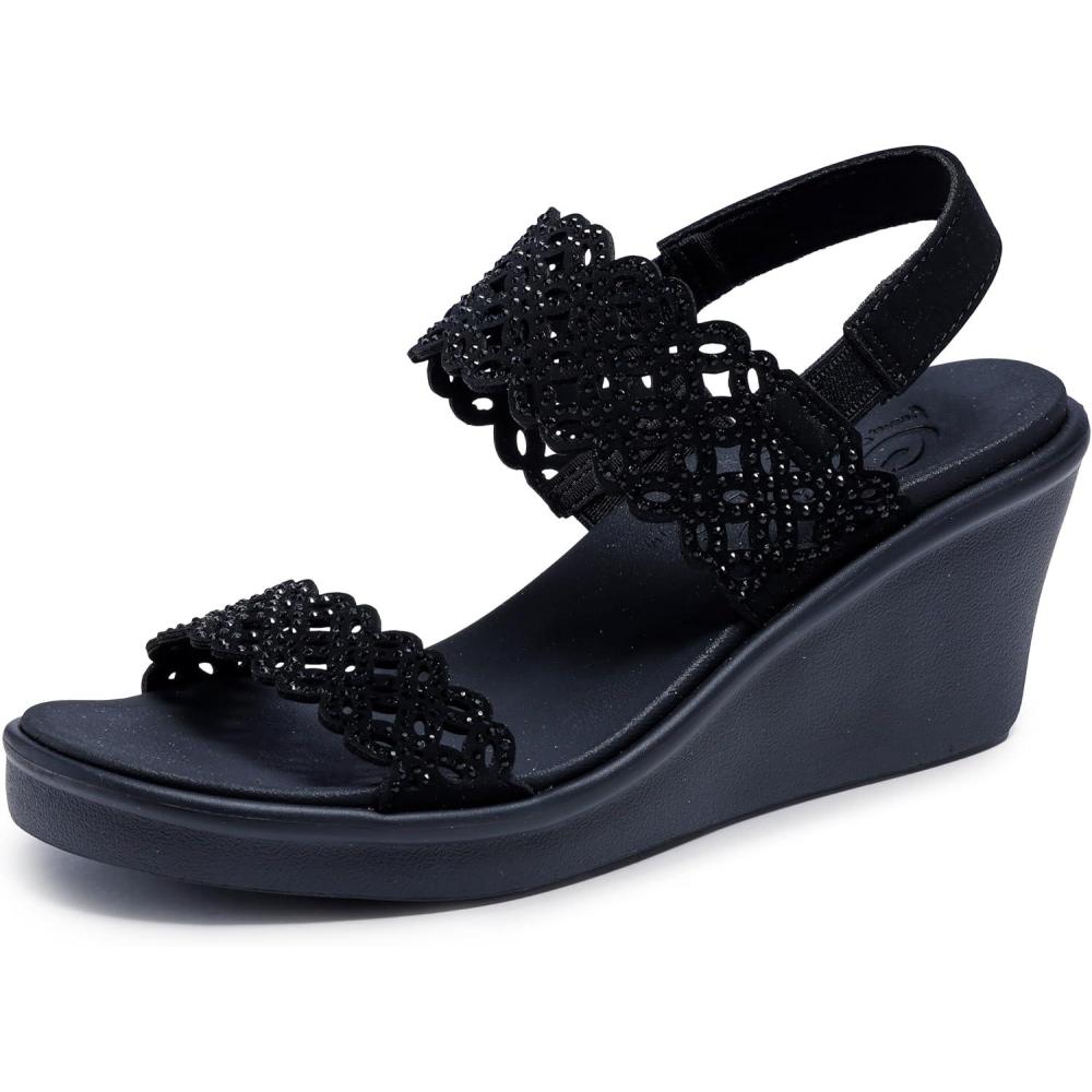 imageSkechers womens Rumble on Sassy DayzBlackBlack