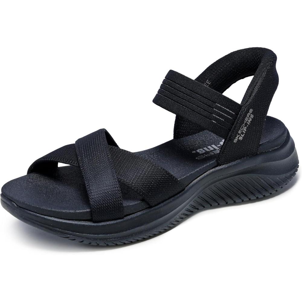 imageSkechers womens Ultra Flex 30 Never Netter Hands Free SlipinsBlackBlack