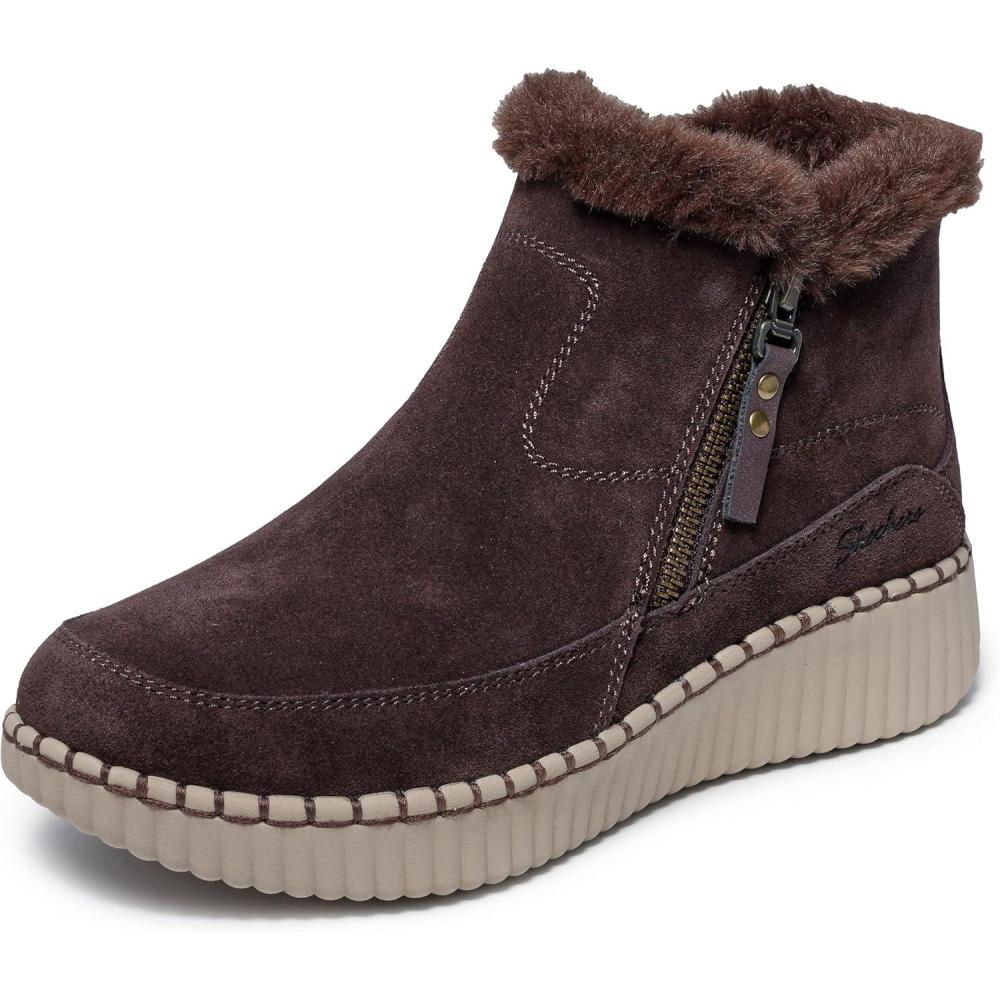 imageSkechers womens Wilshire Blvd Fresh ZipDark Brown