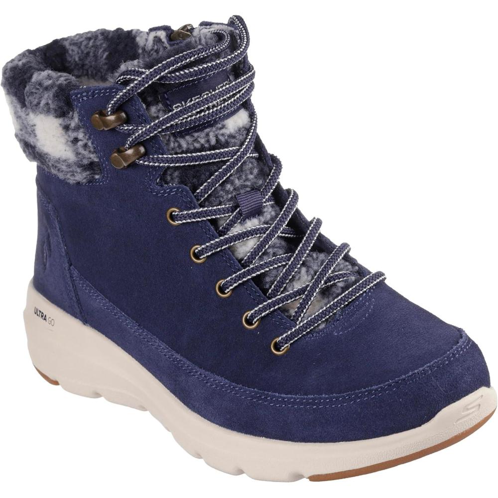imageWomens Skechers On the GO Glacial Ultra Timber BootNavyNatural