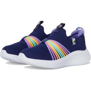 SKECHERS Girls Ultra Flex 3.0-Rainbow Speed(Navy/Multi)