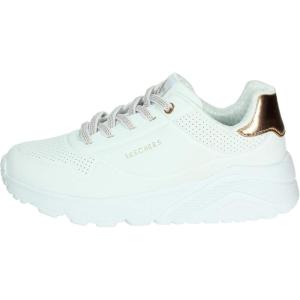 Skechers Girls Uno Lite-Metallic Shimmers(White)