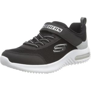 Skechers Kids Boy’s Bounder-Tech Sneaker(Black/Silver)