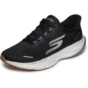 Skechers Men’s Aero Spark Hands Free Slip-ins Sneaker(Black/White)