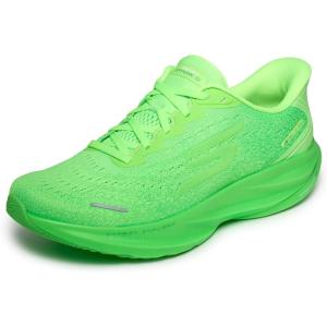 Skechers Men’s Aero Spark Hands Free Slip-ins Sneaker(Neon Lime/Multi)