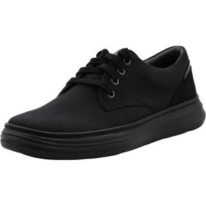 Skechers Men’s Ederson Moreno Canvas Oxford Shoe(Black/Black)