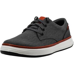 Skechers Men’s Ederson Moreno Canvas Oxford Shoe(Charcoal/Orange)