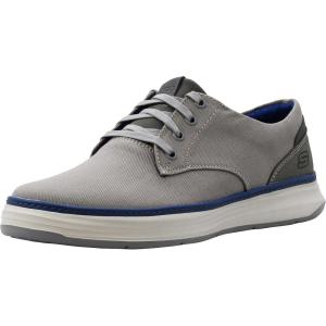 Skechers Men’s Ederson Moreno Canvas Oxford Shoe(Grey (Gry 037))