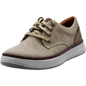 Skechers Men’s Ederson Moreno Canvas Oxford Shoe(Stone)