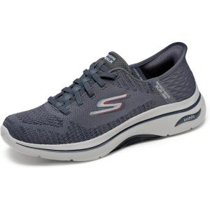 Skechers Mens Go Walk Arch Fit 2.0 – Grand(Charcoal/Red)