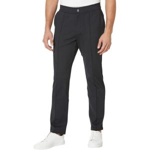 Skechers Men’s Go Walk Slip Ins Stretchable Straight Leg Pintuck Zip Fly Pants(Bold Black)