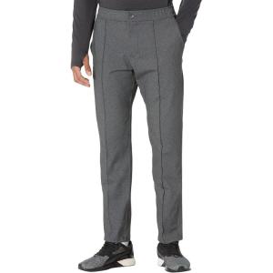 Skechers Men’s Go Walk Slip Ins Stretchable Straight Leg Pintuck Zip Fly Pants(Heather Charcoal)