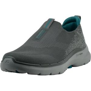 Skechers Mens Gowalk 6 – Stretch Fit Slip-on Athletic Performance Walking Shoe(Charcoal)