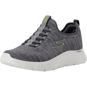 Skechers Men’s Gowalk Flex Slip-On Walking Shoes(Gray/Lime)