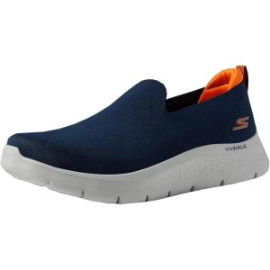 Skechers Men’s Gowalk Flex Slip-On Walking Shoes(Navy/Orange 1)