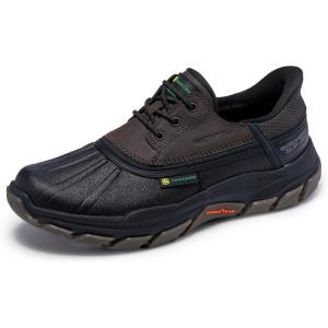 Skechers Men’s JDW Respected Tanzier Rain Shoe(Black/Brown)