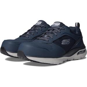 Skechers Men’s Lace Up Safety Arch Fit Sr Comp Toe(Navy-grey)