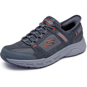 Skechers Mens Oak Canyon Consistent Winne Hands Free Slip-in(Gray/Orange)
