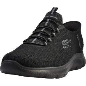 Skechers Men’s Summits Hight Range Slip-in Sneaker(Black/Black)