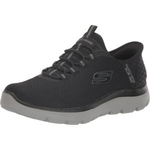 Skechers Men’s Summits Hight Range Slip-in Sneaker(Black/Charcoal)