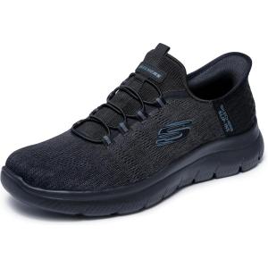 Skechers Men’s Summits Key Pace Hands Free Slip-in Shoes(Black/Black)