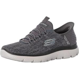 Skechers Men’s Summits Key Pace Hands Free Slip-in Shoes(Charcoal/Black)