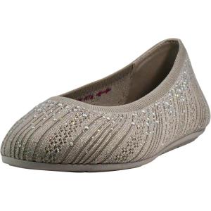 Skechers Modern Comfort Women’s Womens Cleo 2.0 – Glitzy DazeBallet Flat(Taupe)