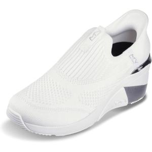 Skechers Womens A-Wedge – Crecent Hands Free Slip-ins(White)