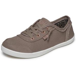 Skechers Women’s Bobs B Cute Sneaker – Memory Foam, Flexible Outsole, Lightweight Vegan Shoes(Taupe)