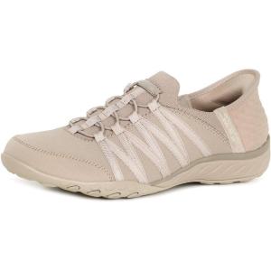 Skechers Women’s Breathe Easy – Roll With Me Sneakers(Taupe)