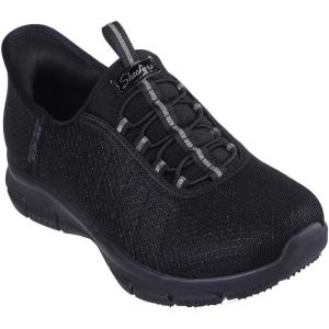 Skechers Womens Brilliance – Night Shift Hands Free Slip-ins(Black)