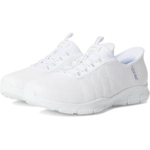 Skechers Womens Brilliance – Night Shift Hands Free Slip-ins(White)