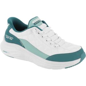 Skechers Women’s Contour Foam Hands Free Slip-Ins, White/Turquiose, 9