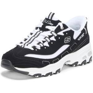 Skechers Womens D’Lites Fan Girl Hands Free Slip-ins(Black/White)