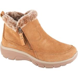 Skechers Women’s Easy Going Cool Zip Boots(Tan Suede)