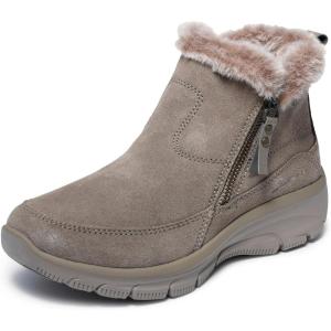 Skechers Women’s Easy Going Cool Zip Boots(Taupe)