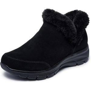 Skechers Women’s Easy Going-Fall Feeling Hands Free Slip-ins Ankle Boot(Black/Black)